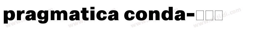 pragmatica conda字体转换